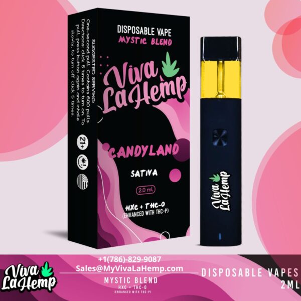 Viva La Hemp Disposable - Mystic Blend - Candyland - Sativa