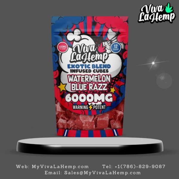 Viva La Hemp EXOTIC BLEND CUBES - WATERMELON BLUE RAZZ