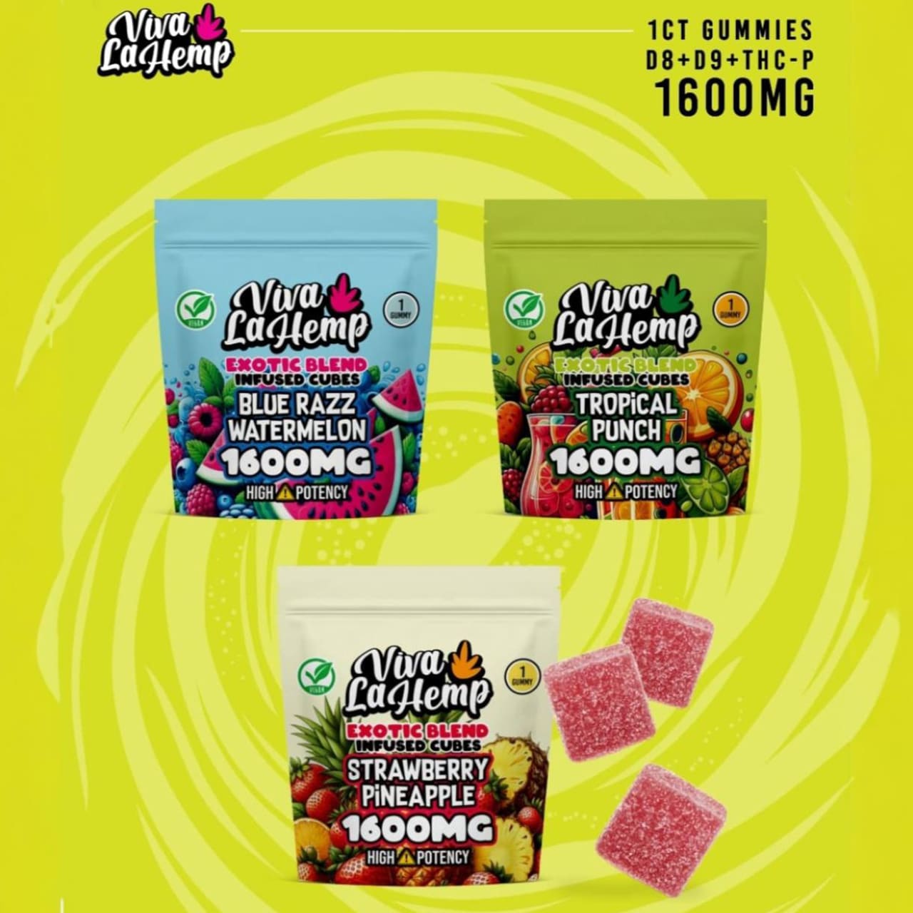 1600mg THC Gummies