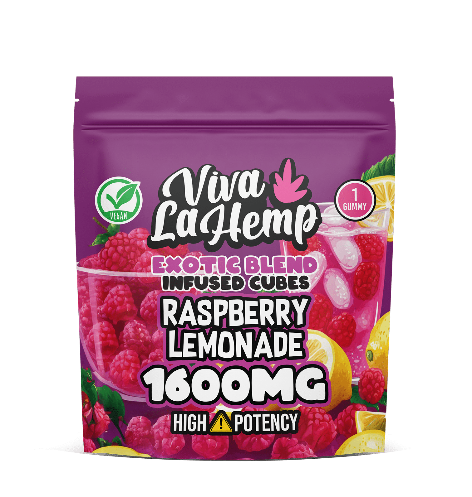Exotic Blend Infused Cubes – 1600MG <br> Raspberry Lemonade (Pack of 5)