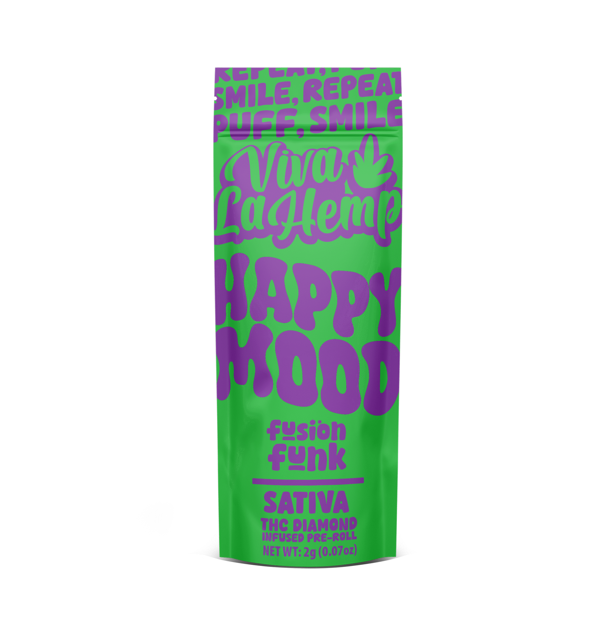 THC Diamond Pre Rolls - Happy Mood 2 Gram - 90ct - Fusion Funk (Indica)