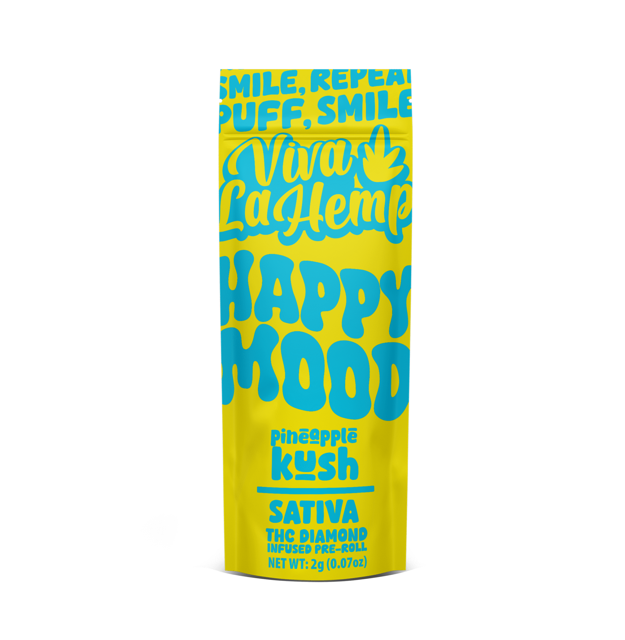 THC Diamond Pre Rolls - Happy Mood 2 Gram - 90ct - Pineapple Kush (Indica)