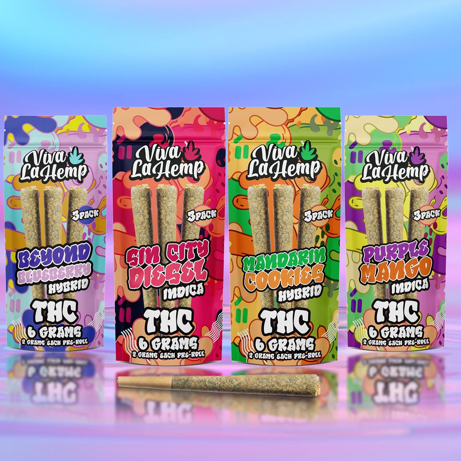 THC Pre-Roll - 3 Pack - 6 Gram