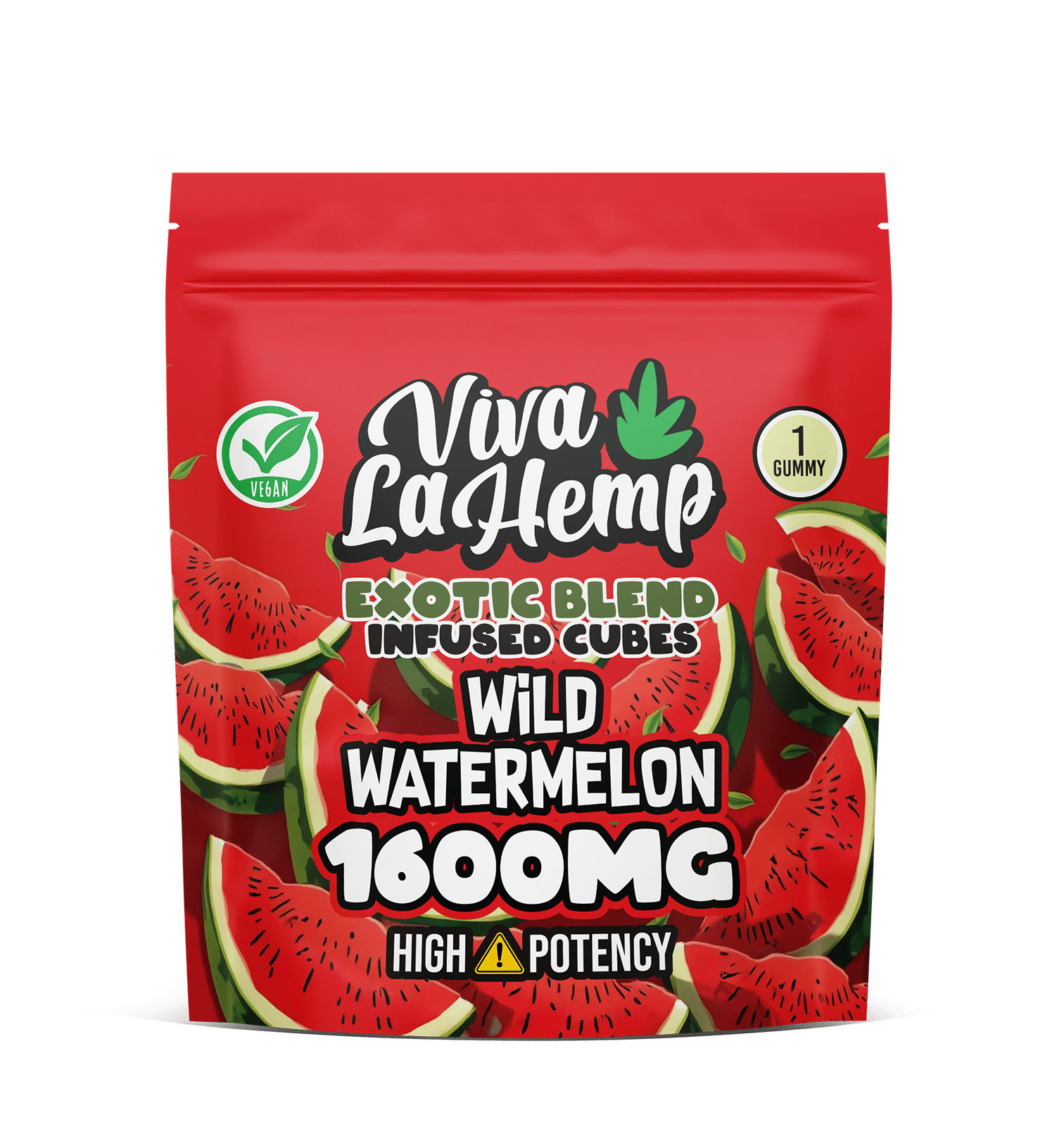 Exotic Blend Infused Cubes – 1600MG <br> Wild Watermelon (Pack of 5)