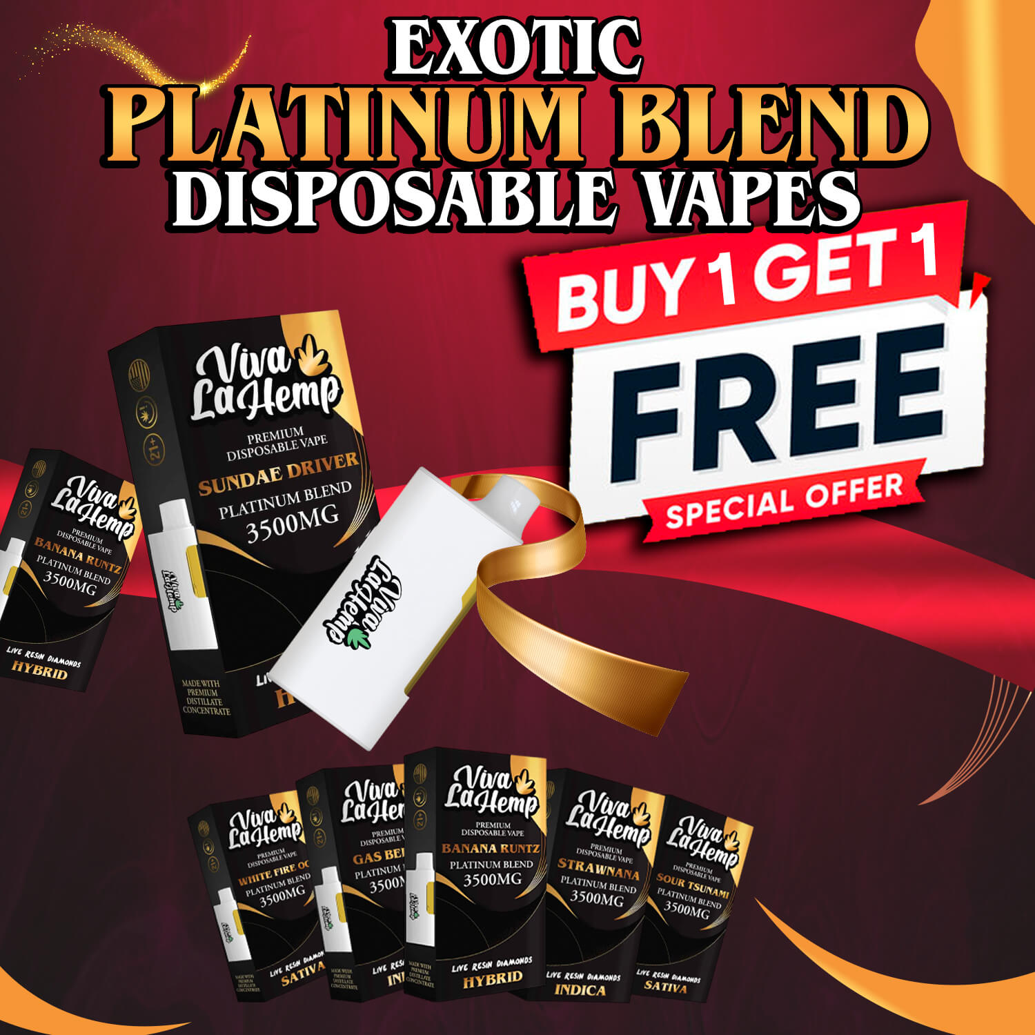 Premium THC-P Disposables  Multiple Sizes & Blends