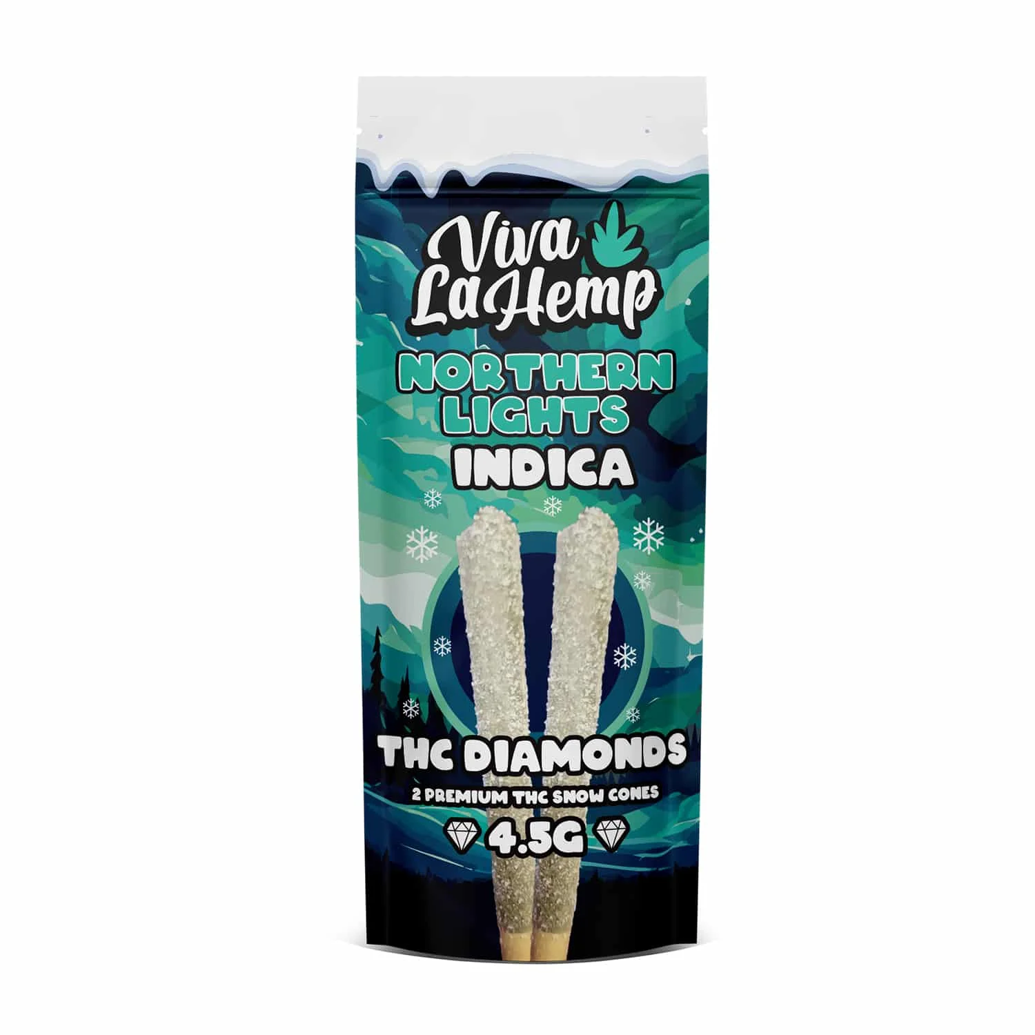 THC Snow Cones - 4.5G <br>Northern Lights - Indica