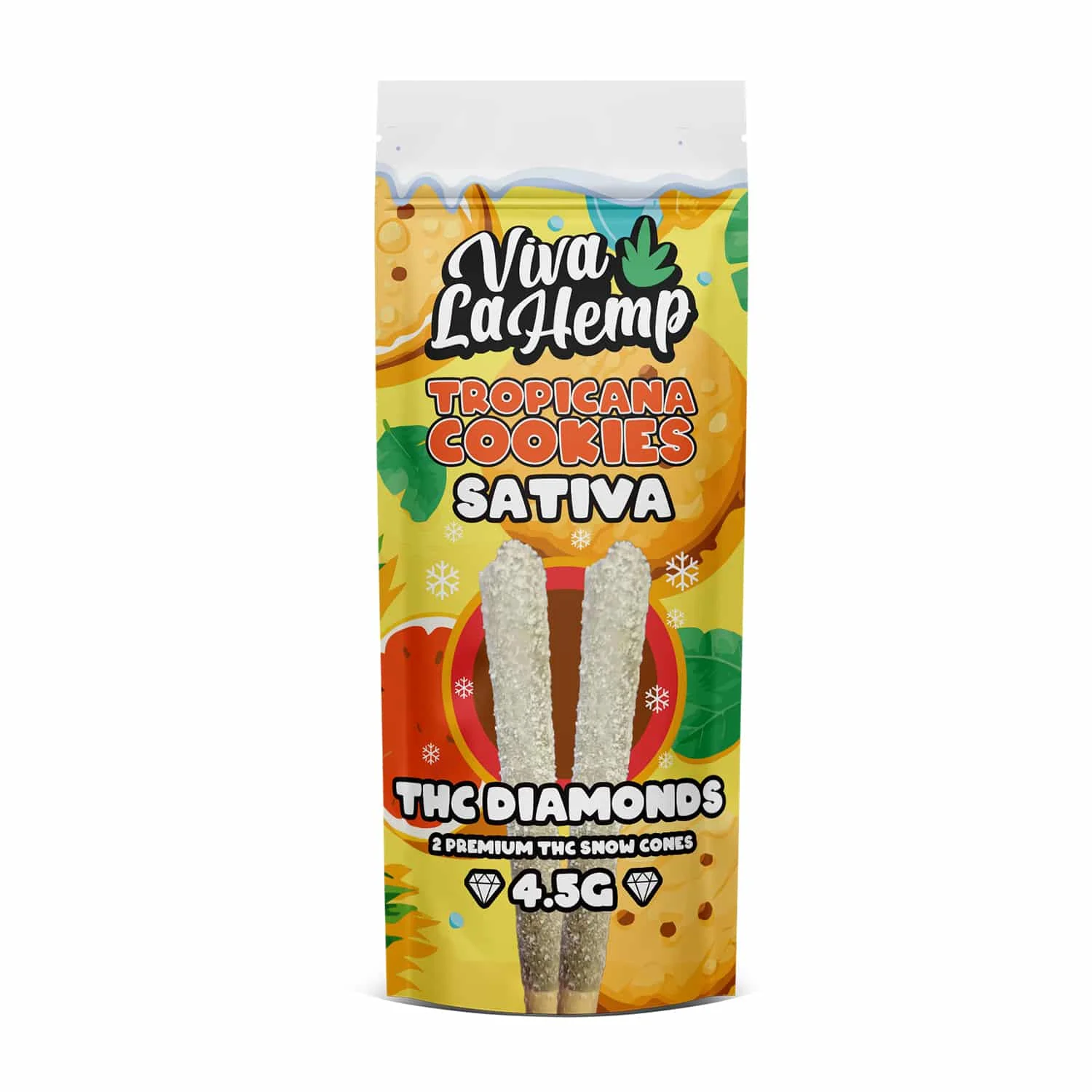 THC Snow Cones - 4.5G <br>Tropicana Cookies - Sativa