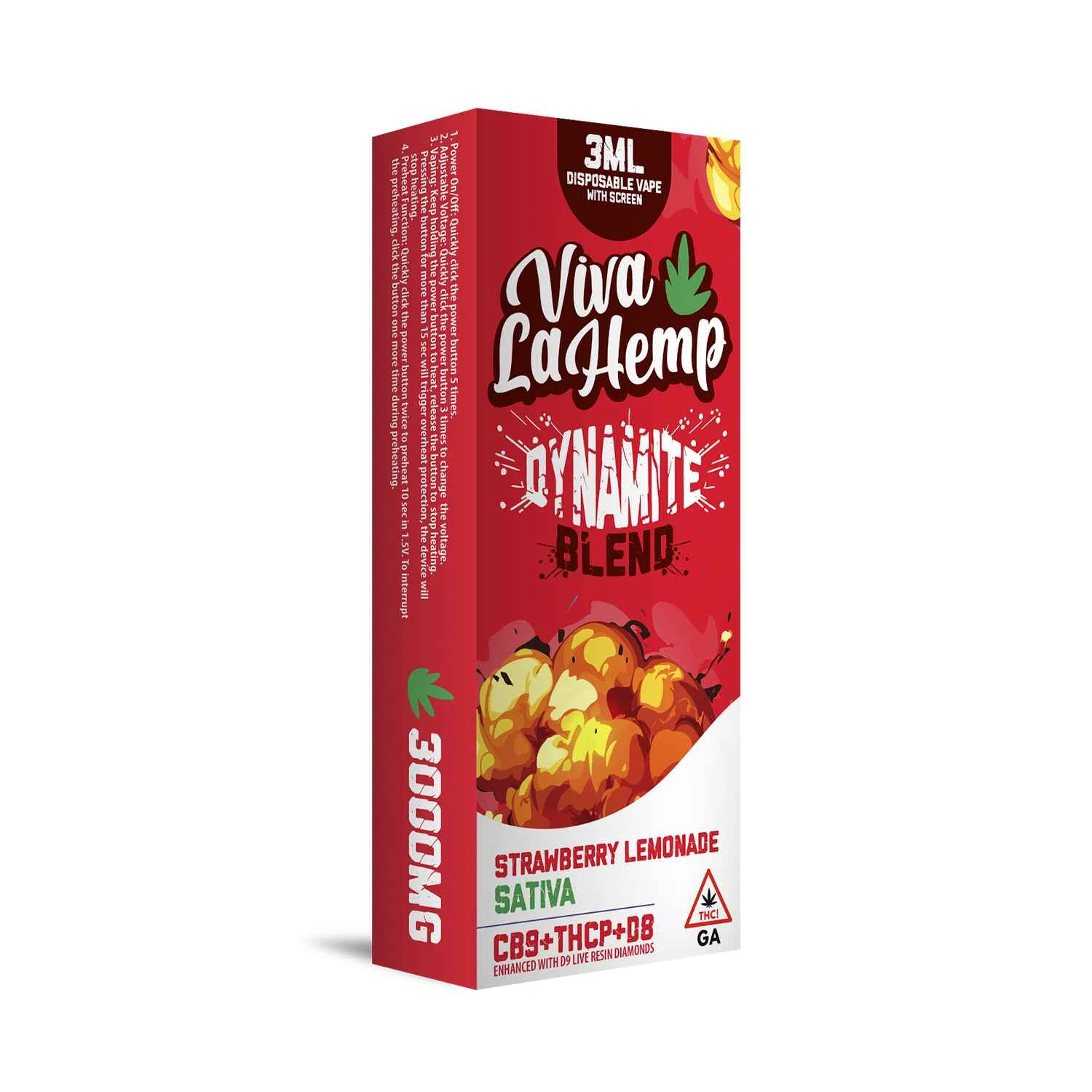 Dynamite Blend 3ML Strawberry lemonade